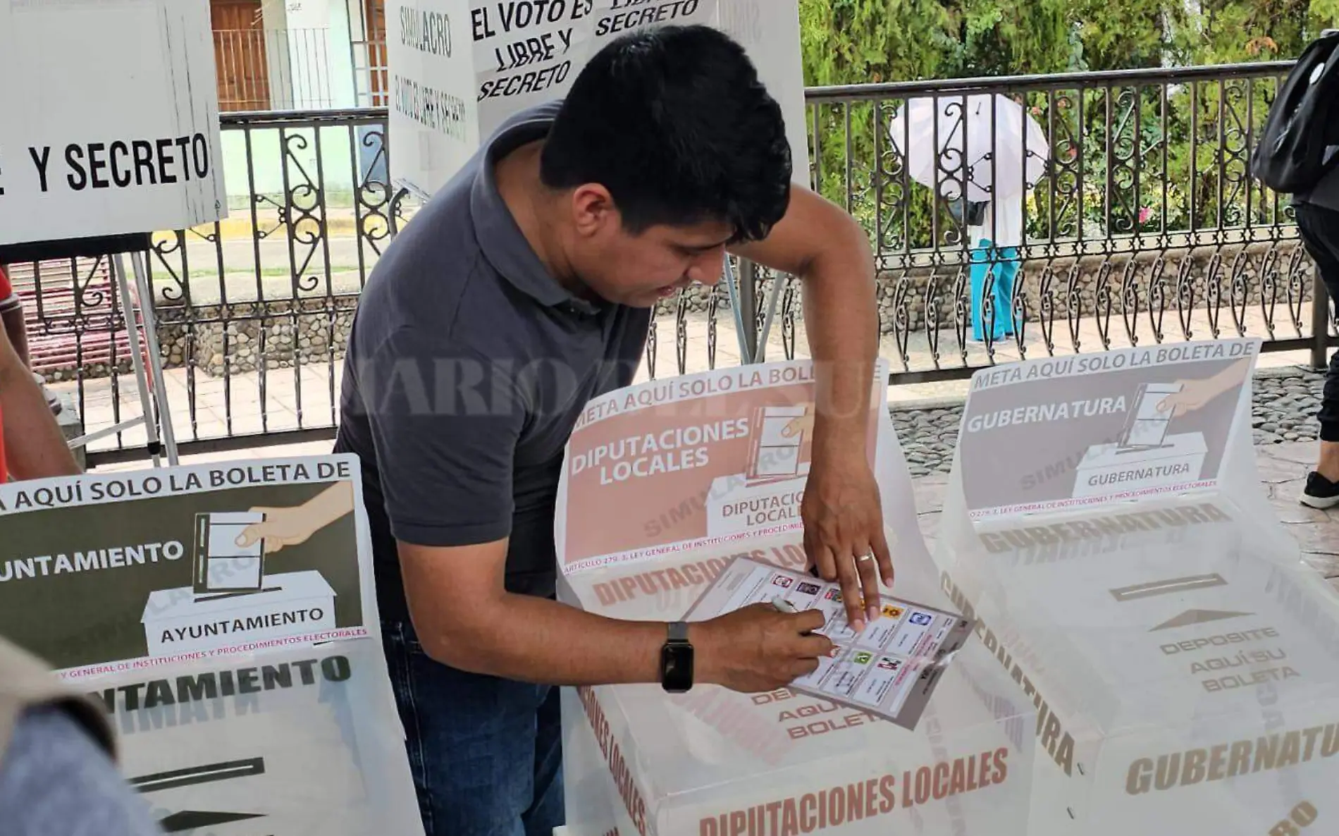 Simulacro de elecciones